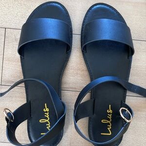 lulus black sandals